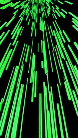 abstract green light lines on black background