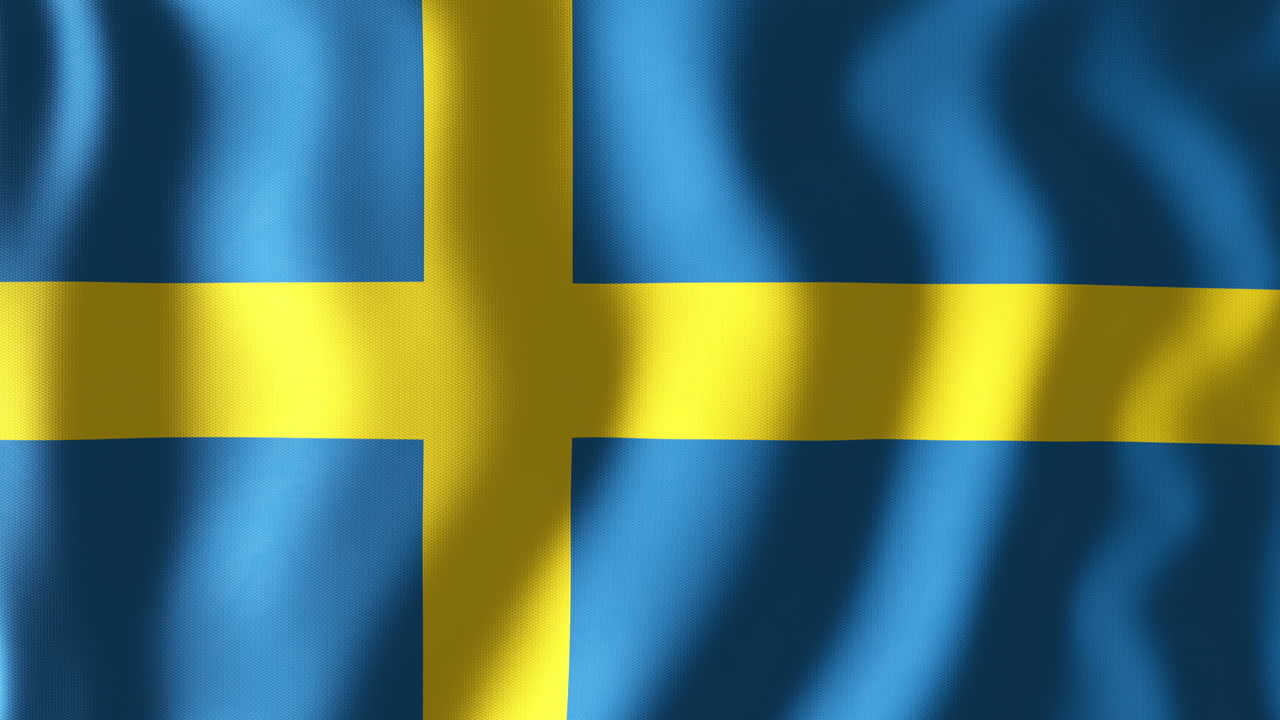 스웨덴의 발을 흔들고 있는 애니메이션