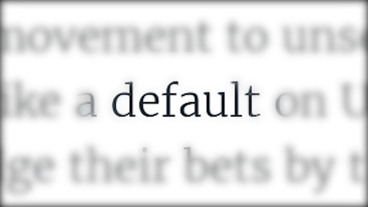 Name of the economic default in the lines of electronic publications