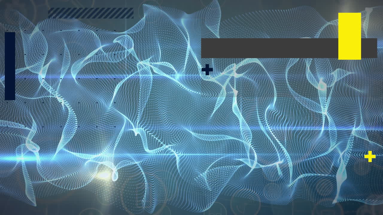 연결 네트워크를 통해 데이터 처리의 애니메이션