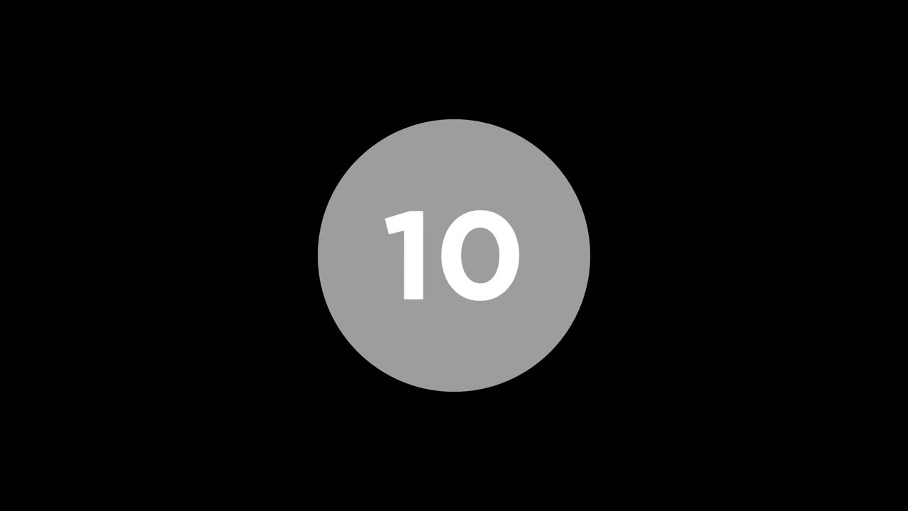 Countdown timer with numbers | Premium Stock Video Footage