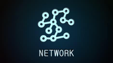 network - gold looping concept