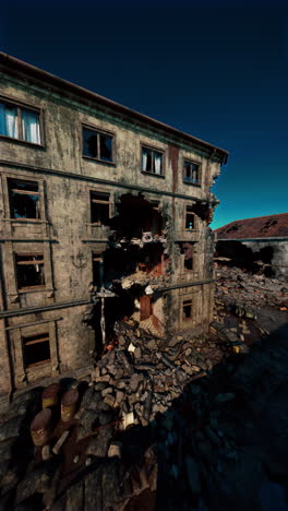 a ruined building after a disaster