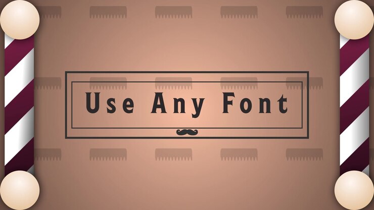 Barber Shop Title Motion Graphics Template