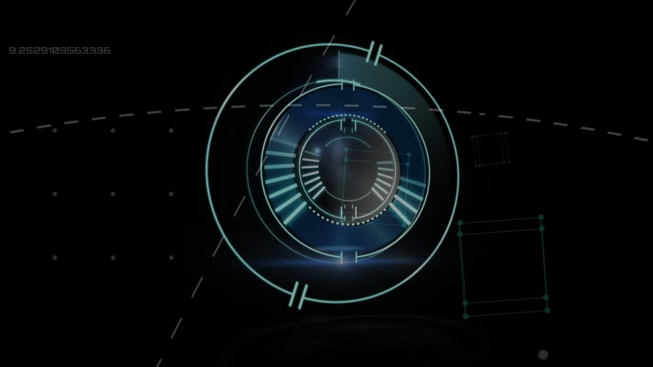Animation of scope scanning and network of connections