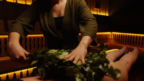 birch sauna treatment