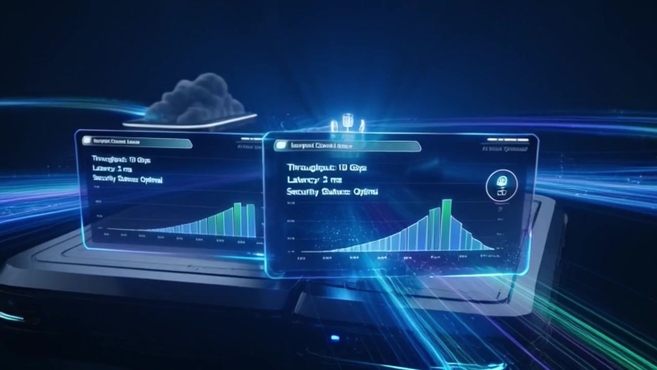 Digital Cloud Computing Network Data Visualization