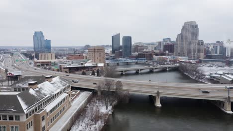 aerial footage of grand rapids