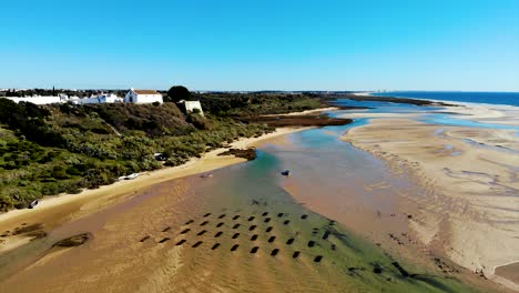 aerial view over shore in portugal 2