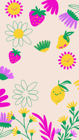 un lindo patrón floral de verano