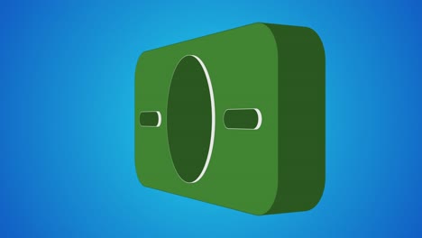 dinero rotando icono rotación de animación 3d