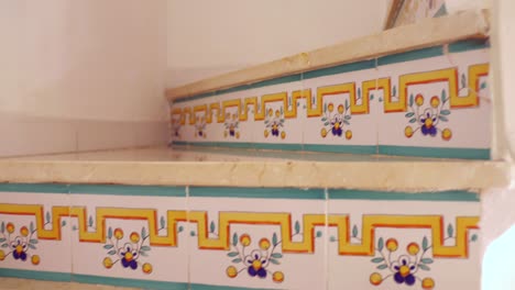 Spanish-Ceramic-Tile-Stairs-Inside-A-House