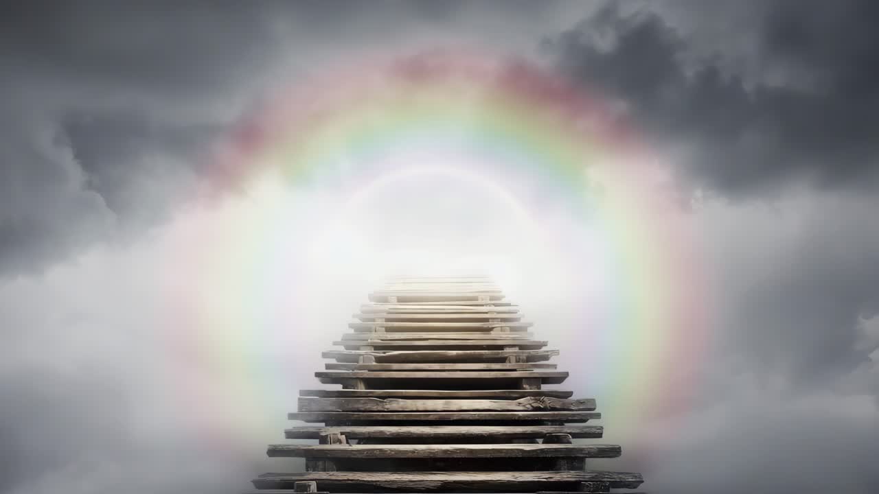 Stairway to Heaven with Rainbow