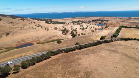 A-drone-video-of-a-beautiful-landscape-within-the-fleurieu-peninsula-in-South-Australia