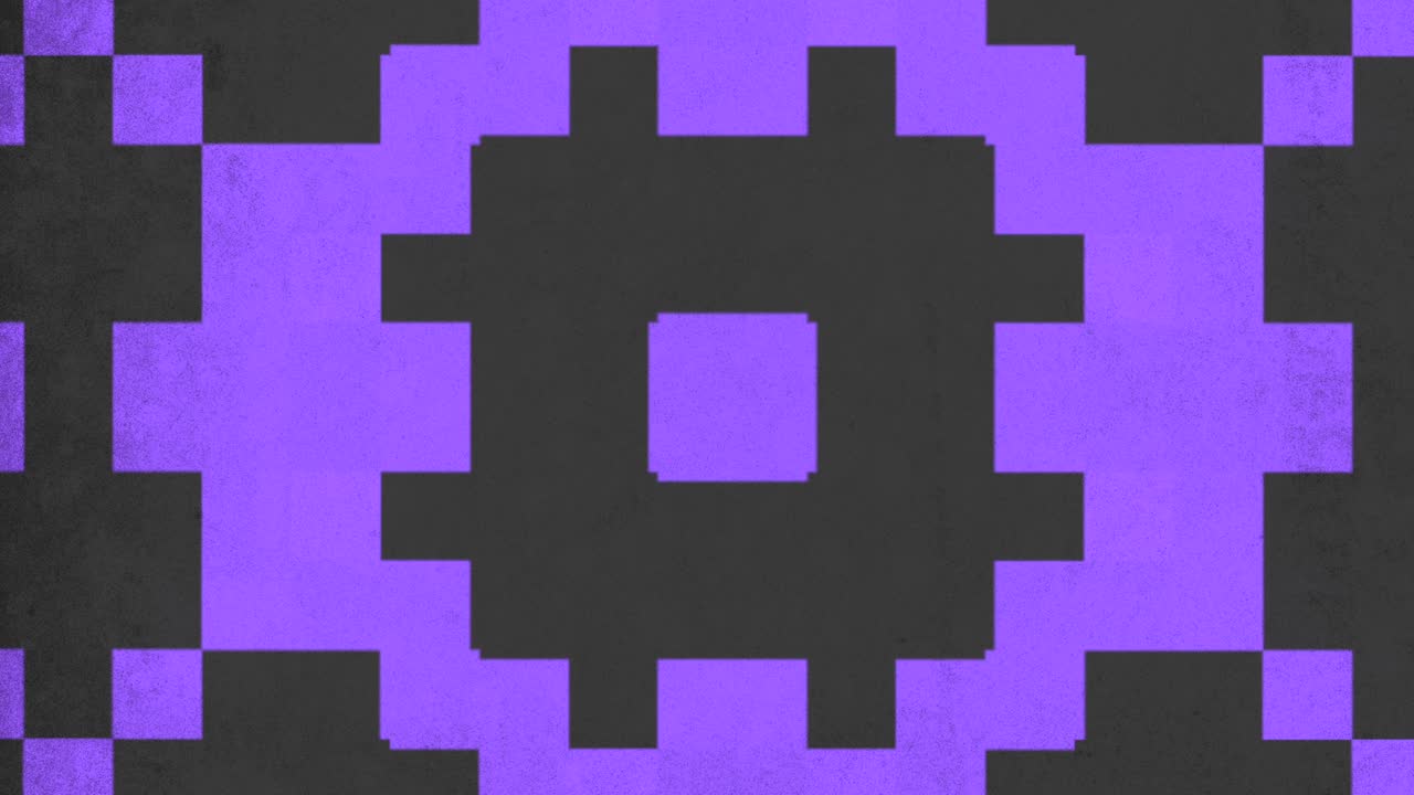 An image featuring a grid pattern comprised of black and purple squares, ideal for web or app backgrounds due to its visually appealing and structured design