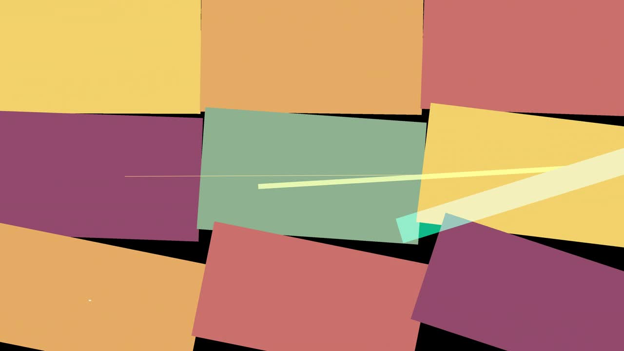 4K Flat Rotating Squares Transition (with alpha channel)