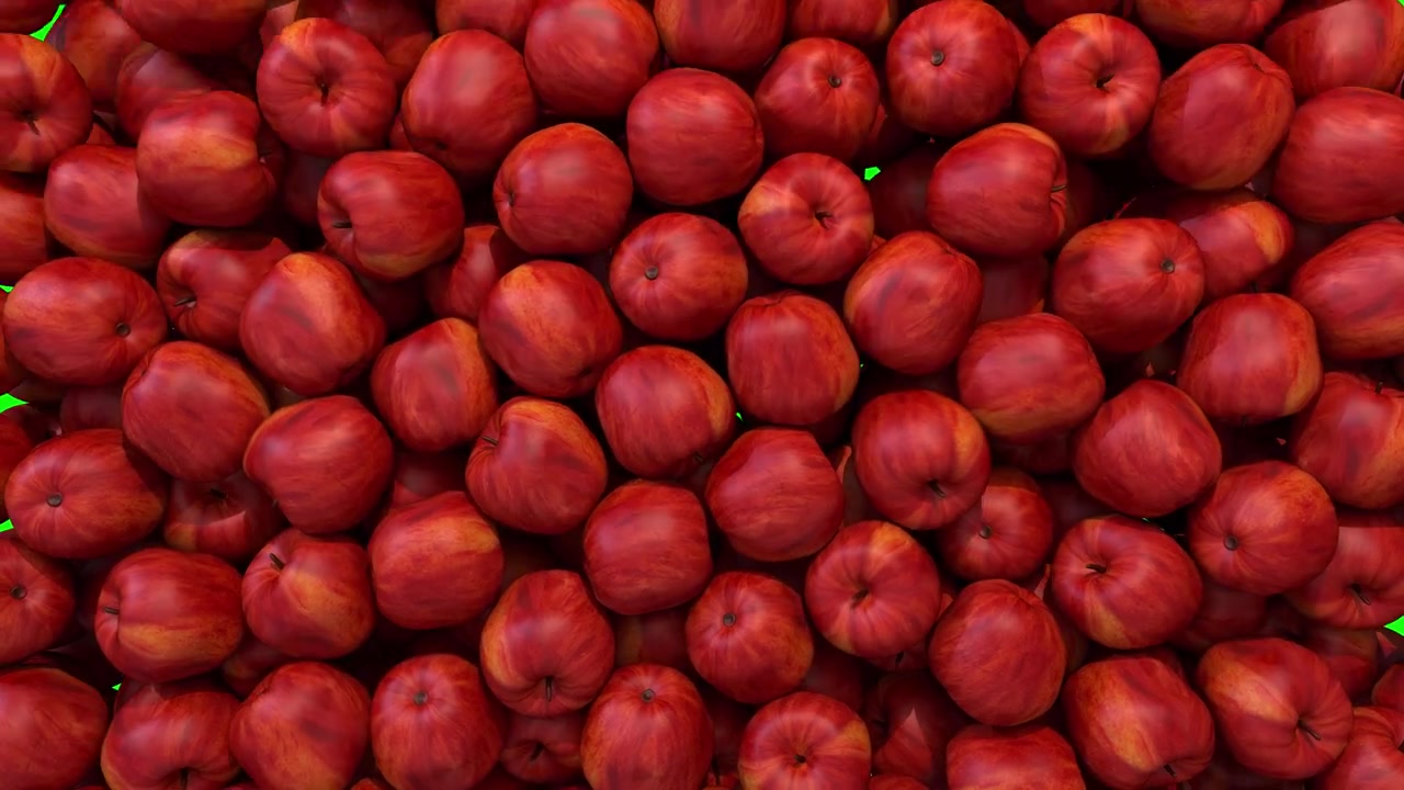 Apples red fill screen transition composite overlay element 4K