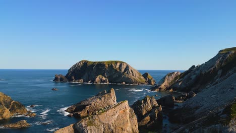an port cliffs cinematic 4k drone footage co.donegal - ireland 03