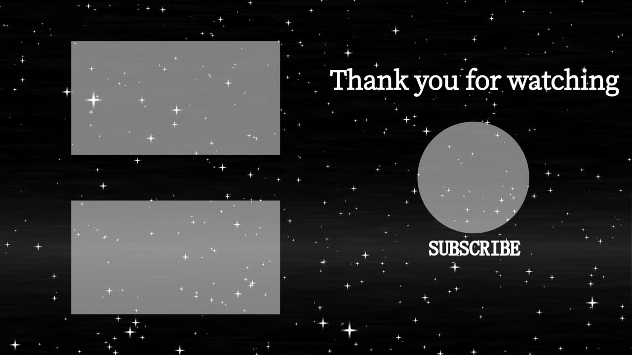 럭셔리 엔드 카드 엔딩 스크린 모션 그래픽