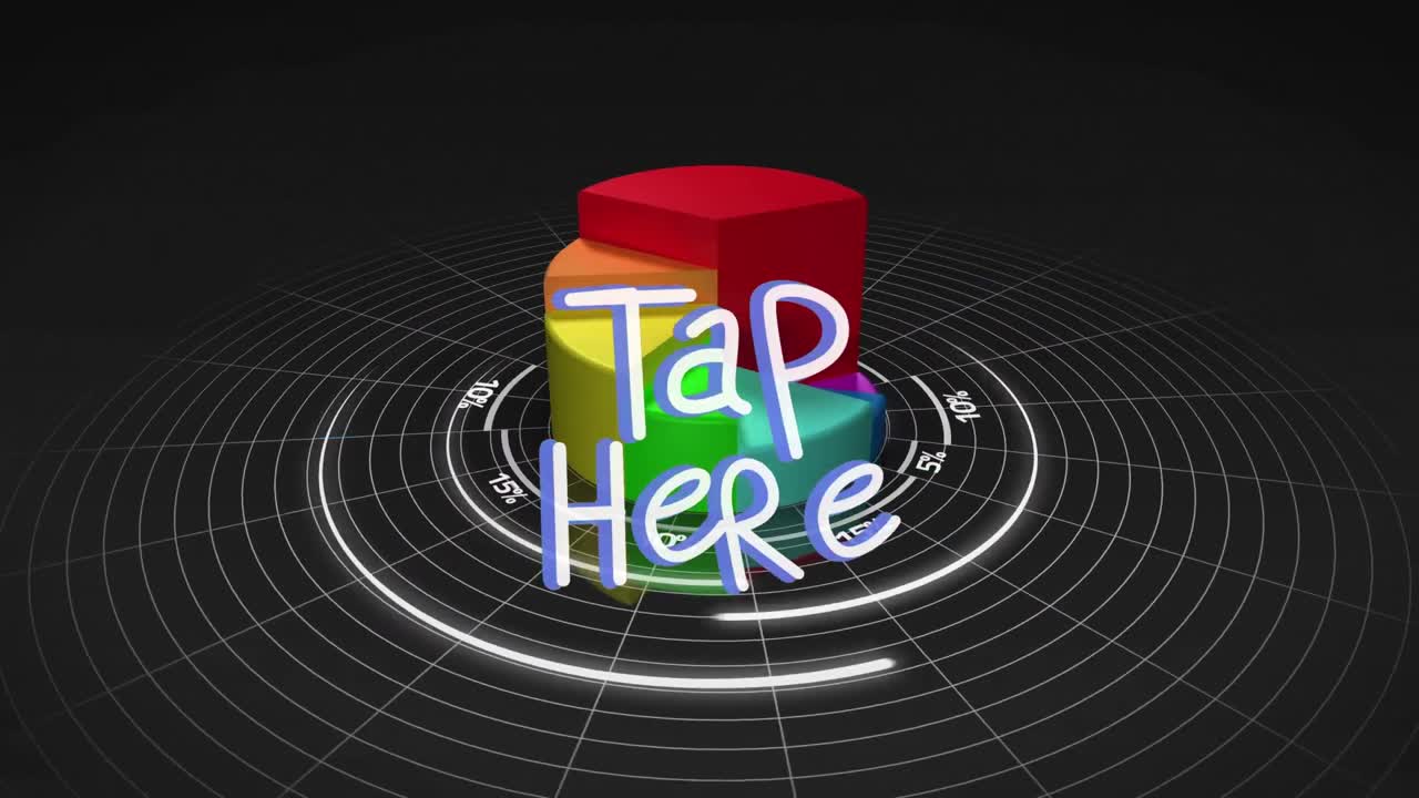 검은색 배경의 텍스트와 데이터 처리의 애니메이션