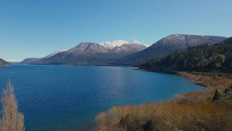 Aerials-of-the-Andes-and-natural-scenic-beauty-of-Lago-Nahuel-Huapi-Bariloche-Argentina-1