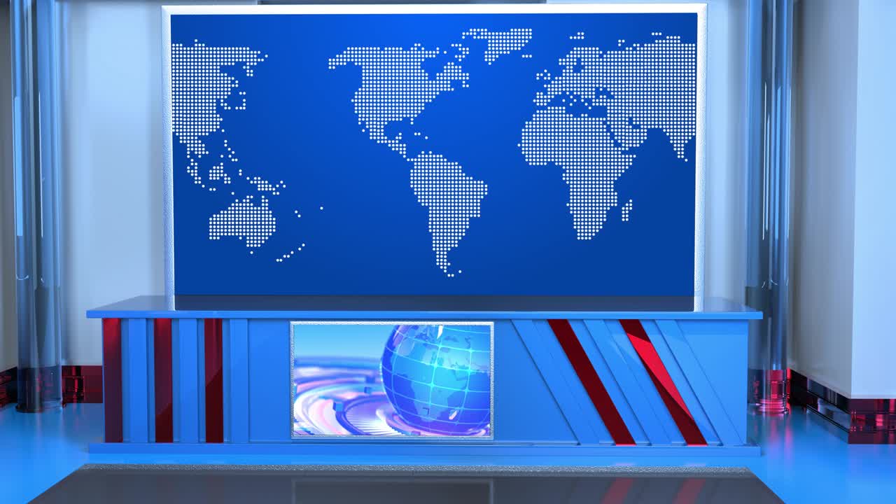 Noticias del estudio de televisión virtual 3D