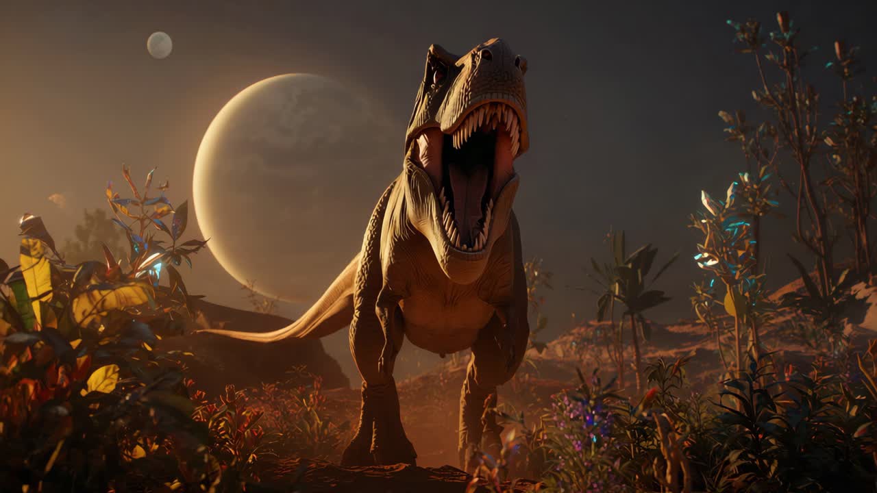 Tyrannosaurus Rex on an Alien Planet