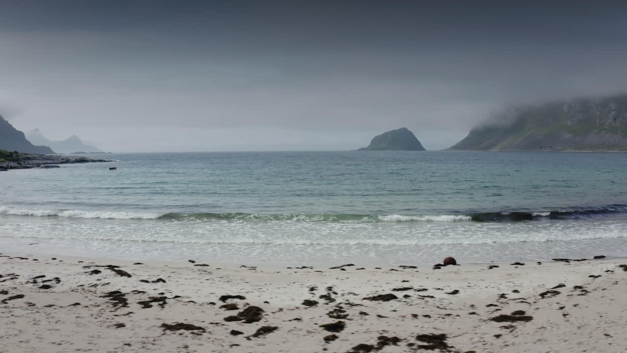 Lofoten Islands aerial landscape