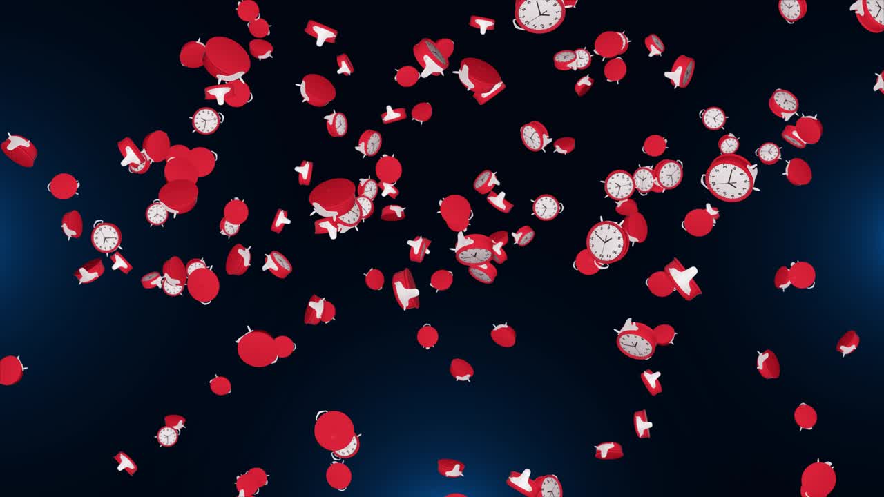 Falling Clocks Animation