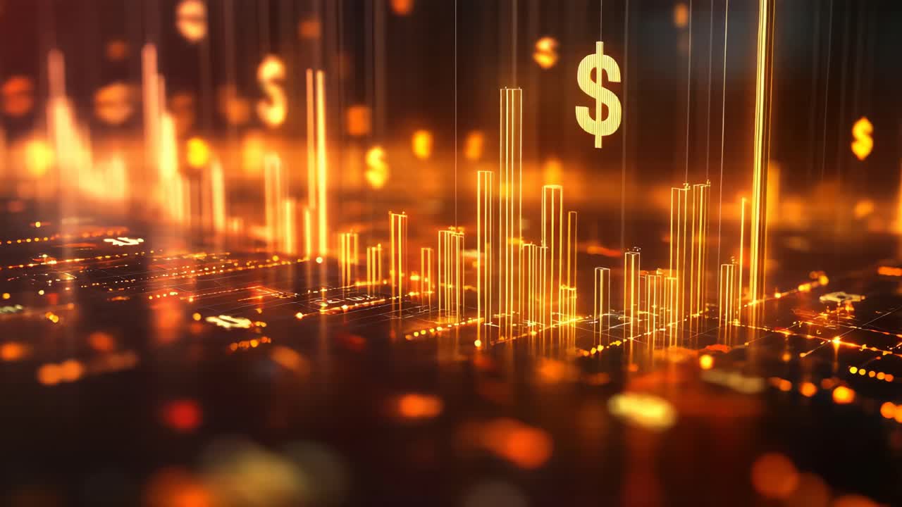 抽象的金融数据可视化