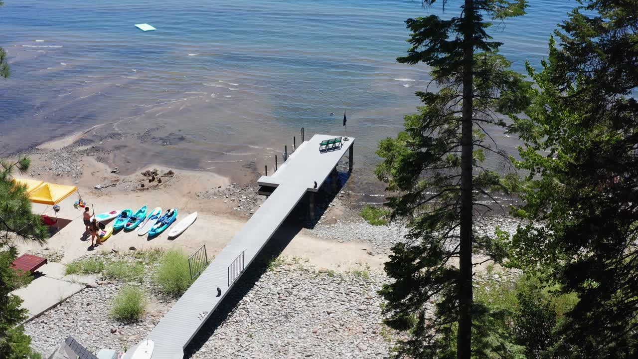 аэрофотосъемка дока на северном побережье тахо