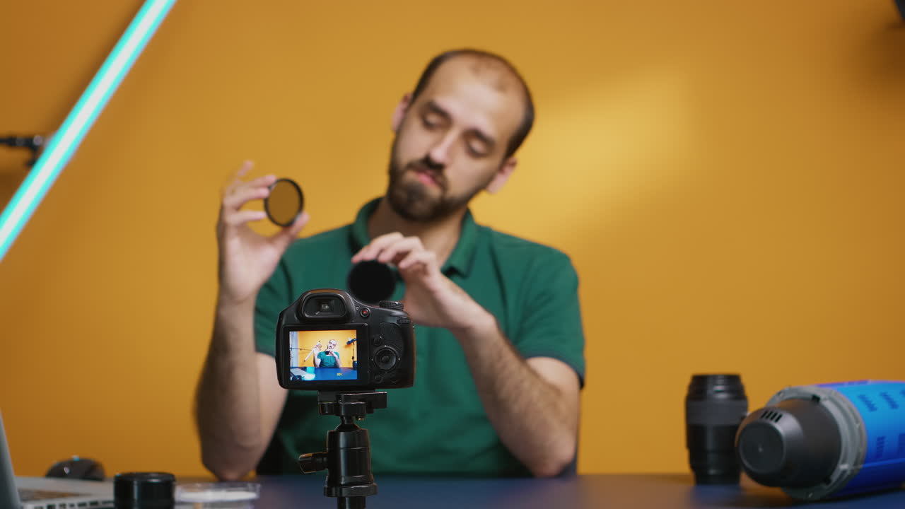 fotógrafo profesional hablando de filtros nd
