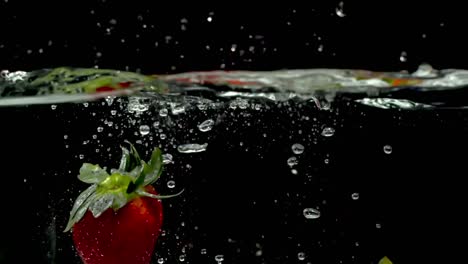 slow motion strawberry 02