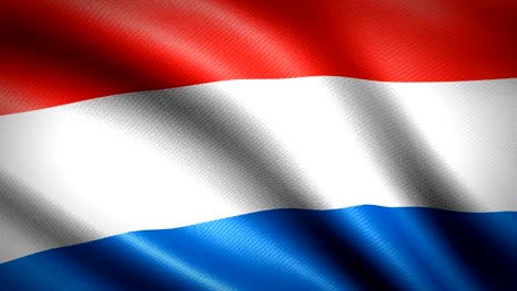 netherlands flag. seamless looping animation. 4k high definition video