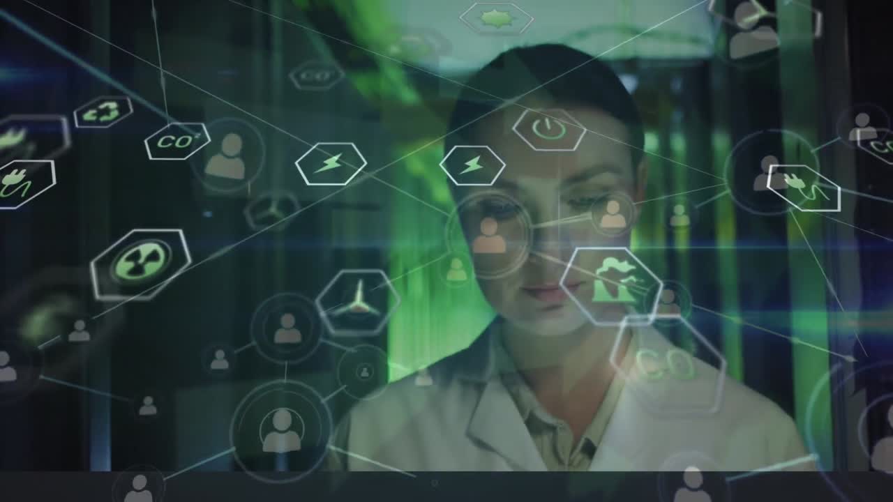 animación de la red de conexiones entre las mujeres empresarias caucásicas