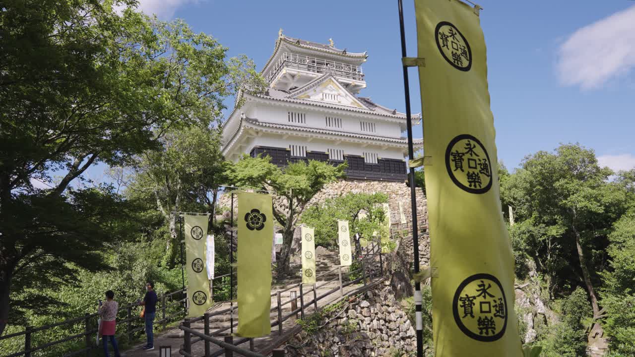 Inabayama Castle standing on Mount Kinka in Gifu Prefecture, Japan