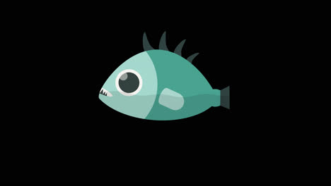 ilustración de peces de dibujos animados
