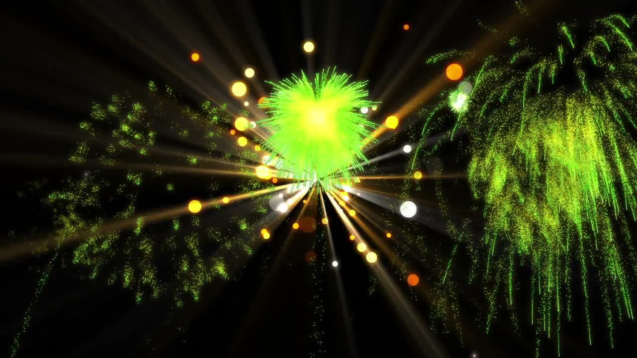 검은 바탕에 움직이는 여러 개의  ⁇  반점의 애니메이션