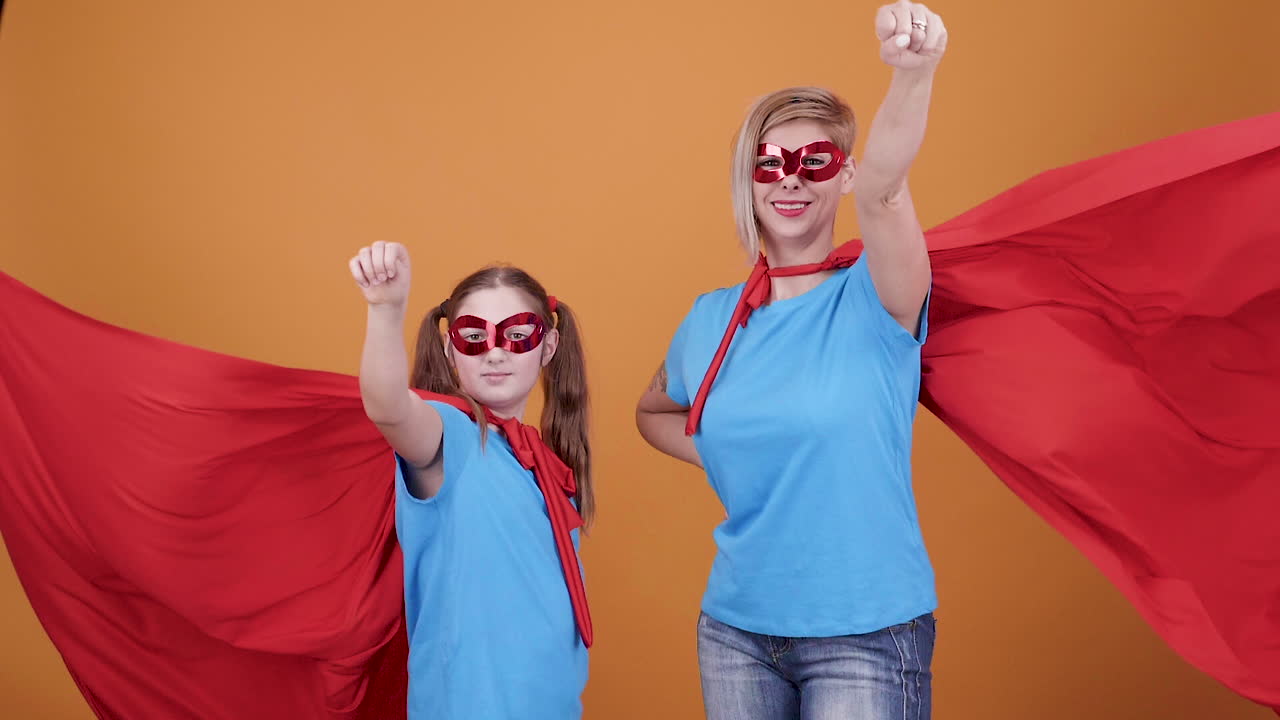 Mother and Daughter Superheroes