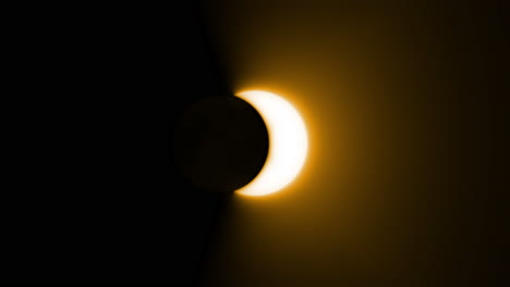 eclipse solar total la luna cubre el sol en bucle 4k 60 fps manzana pro res 422 10bit
