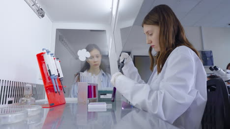 young female scientist in lab