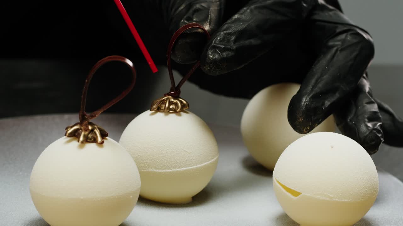 Making Festive White Chocolate Ornaments