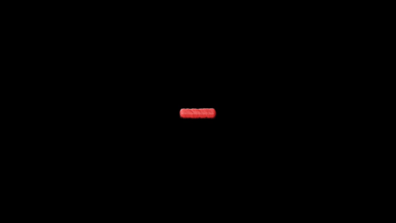 Red shape on a dark background