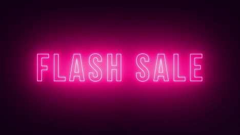 flash-sale-neon-animation-with-purple-colour