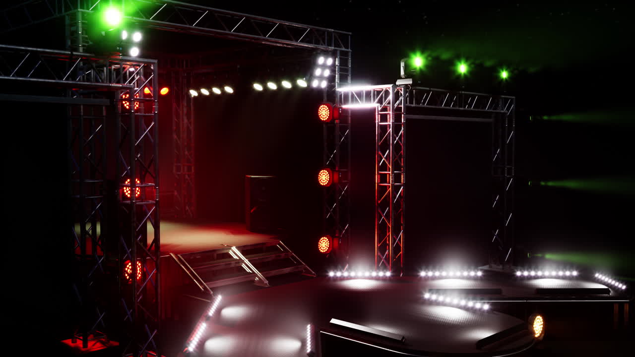 Empty Stage Ready for a Concert
