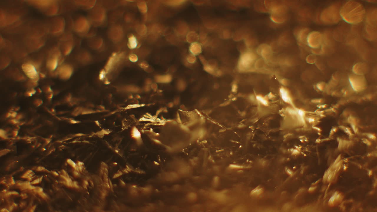 Golden color metal erratic movement