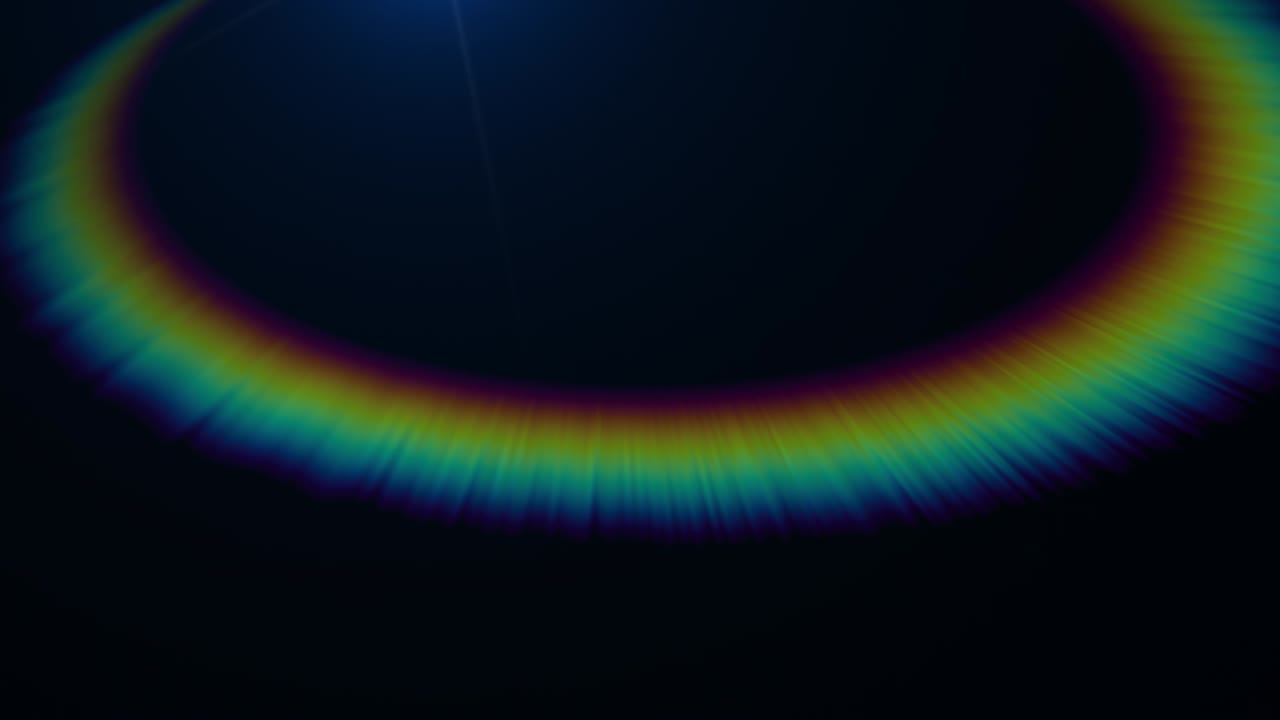 flare de lente digital con luz de espectro, fugas de luz, superposiciones abstractas de fondo. flare de lentes de fondo abstracto. luz en el espacio.