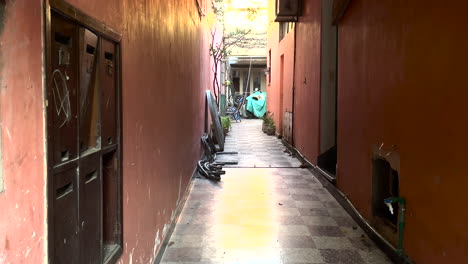 corridor in the house on the ground floor, entrance to the apartments