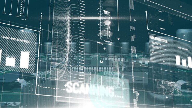 Animation of statistics and data processing over wind turbines