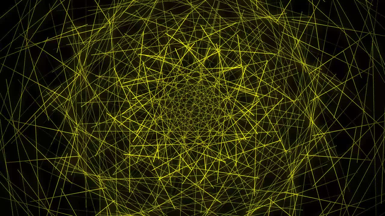 노란색 점 모양 패턴 애니메이션 모션 그래픽